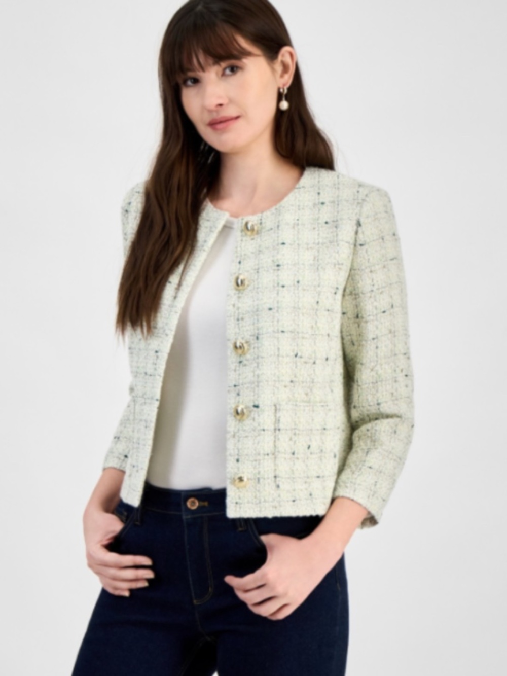 Anne Klein Women's Tweed Jacket Size 2 NWT.